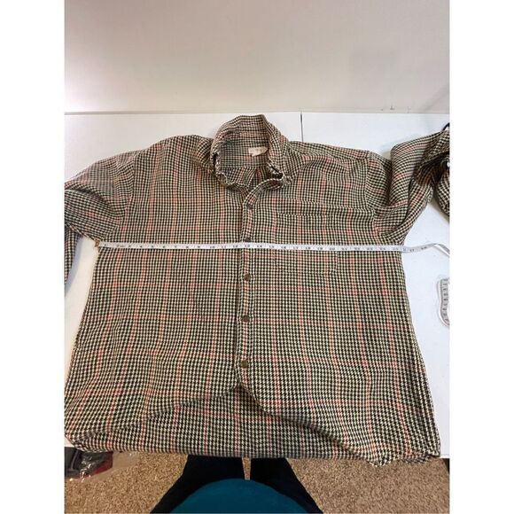 J Crew men’s button up checkered very heavy cotton size XL - Picture 3 of 7